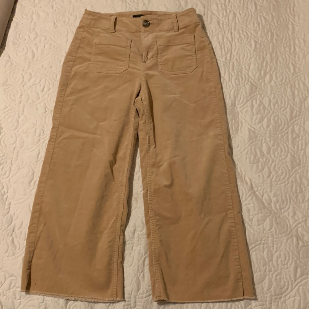 Talbots wide leg corduroy crop jeans size 2
